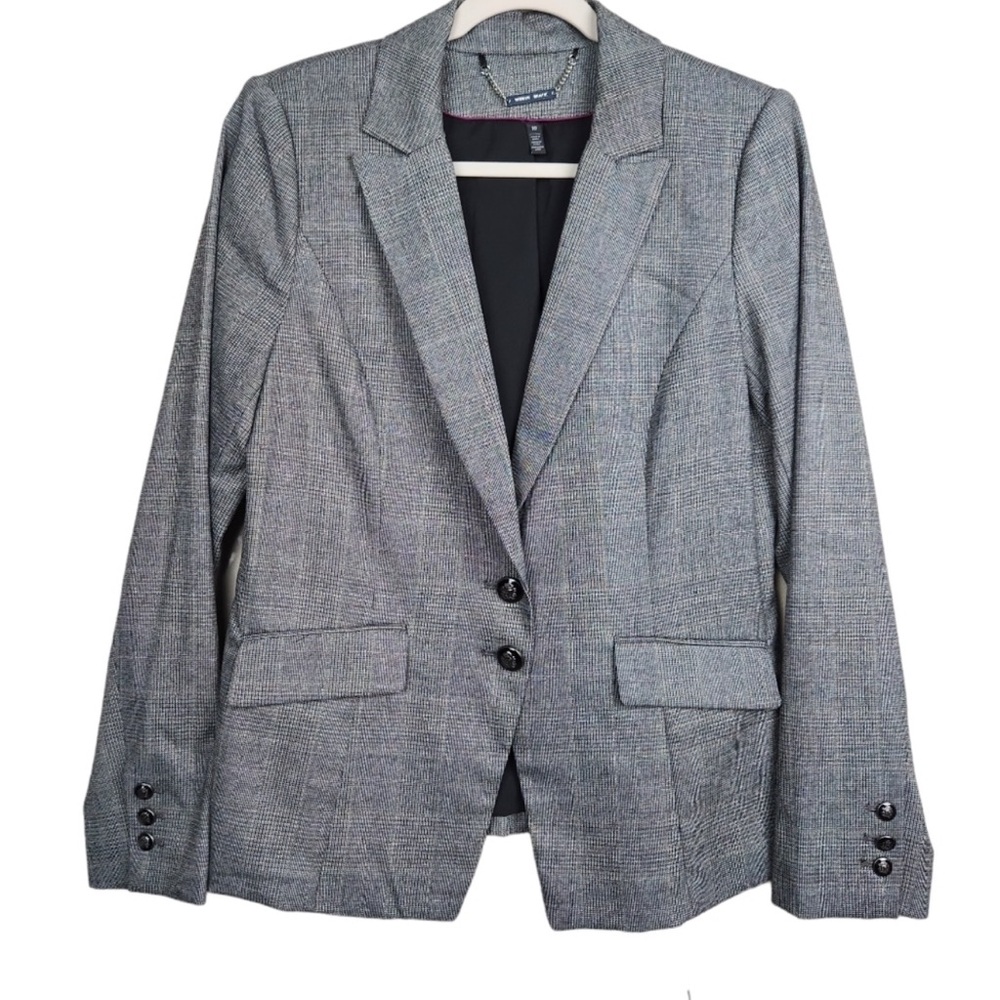 EUC White House Black Market WHBM Women's Amelia Gray Blazer Size 10 Retail $160